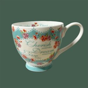 Portobello by Inspire Cherish Yesterday,Dream Tomorrow Cup Mug Flowers England
